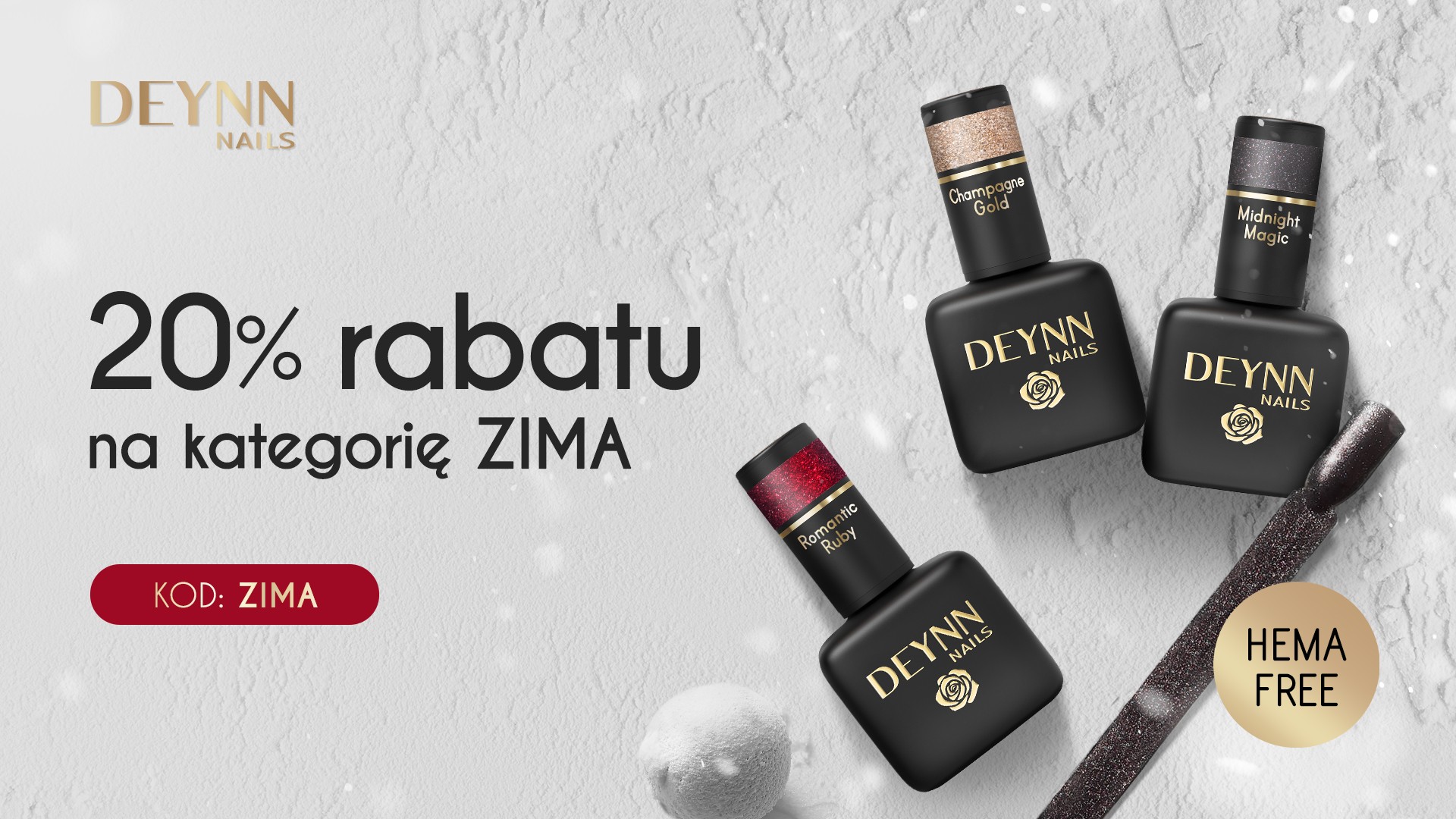 20% rabatu - kod ZIMA